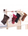 Moda kobiety Faux futra królika ręcznie zimowe rękawiczki bez palców rękawiczki ciepłe skórzane zamszowe rękawiczki cieplej ręka