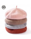 Lady wiosna zima berety kapelusz malarz styl kapelusz kobiety wełna Vintage berety jednolity kolor czapki kobieta Bonnet Warm Wa