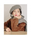 Francuski styl jednokolorowa na co dzień Vintage damska czapka Beret zwykły czapka dziewczęca wełna ciepłe zimowe berety czapki 
