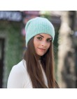 2019 nowe proste futra królika czapka typu Beanie dla kobiet zimowe Skullies Warm Gravity Falls Cap Gorros czapka damska