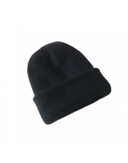 2019 nowe proste futra królika czapka typu Beanie dla kobiet zimowe Skullies Warm Gravity Falls Cap Gorros czapka damska