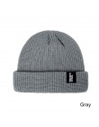 2020 moda czapka zimowa Unisex mężczyźni Cuffed Cib czapka z dzianiny krótki Melon Ski czapki jesień zima Solid Color Casual cza