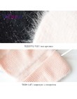 ENJOYFUR czapki zimowe dla kobiet ciepłe długie futra królika włosy kobiece czapki moda jednolite kolory szeroki mankiet styl mł