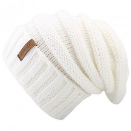 FURTALK czapka zimowa z dzianiny damska czapka luźna czapka Beanie dla dziewczynki czapka Skullies A047