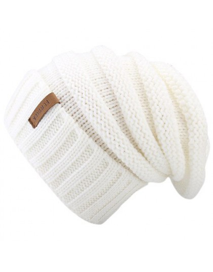 FURTALK czapka zimowa z dzianiny damska czapka luźna czapka Beanie dla dziewczynki czapka Skullies A047