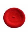 Lady wiosna zima berety kapelusz malarz styl kapelusz kobiety wełna Vintage berety jednolity kolor czapki kobieta Bonnet Warm Wa