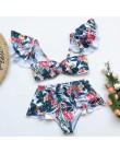 In-x czarny strój kąpielowy ze spódnicą Sexy wysokiej talii bikini 2020 strój kąpielowy z falbanką damskie stroje kąpielowe kobi
