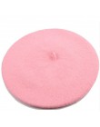 Lady wiosna zima berety kapelusz malarz styl kapelusz kobiety wełna Vintage berety jednolity kolor czapki kobieta Bonnet Warm Wa