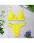 Sexy Bandeau Bikini 2020 nowy V Neck Bikini stroje kąpielowe Push Up stroje kąpielowe kobiet brazylijski Bikini Set kostiumy kąp