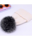 2019 nowy czapka zimowa luksusowa jakość Fox czapki z futrzanym pomponem beanie wysokiej jakości dziewczyny kobiety bonnet czapk