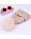 2019 nowy czapka zimowa luksusowa jakość Fox czapki z futrzanym pomponem beanie wysokiej jakości dziewczyny kobiety bonnet czapk