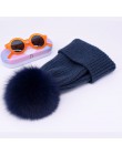 2019 nowy czapka zimowa luksusowa jakość Fox czapki z futrzanym pomponem beanie wysokiej jakości dziewczyny kobiety bonnet czapk