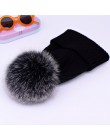 2019 nowy czapka zimowa luksusowa jakość Fox czapki z futrzanym pomponem beanie wysokiej jakości dziewczyny kobiety bonnet czapk