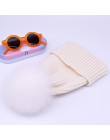 2019 nowy czapka zimowa luksusowa jakość Fox czapki z futrzanym pomponem beanie wysokiej jakości dziewczyny kobiety bonnet czapk