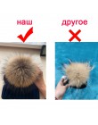 2019 czapki damskie dodaj aksamitna bluza wewnątrz czapki zimowe czapki dla kobiet 100% pompon z futra szopa kapelusz kobieta Tw