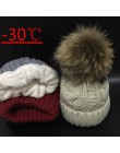 2019 czapki damskie dodaj aksamitna bluza wewnątrz czapki zimowe czapki dla kobiet 100% pompon z futra szopa kapelusz kobieta Tw