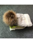 2019 czapki damskie dodaj aksamitna bluza wewnątrz czapki zimowe czapki dla kobiet 100% pompon z futra szopa kapelusz kobieta Tw