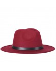 Darmowa wysyłka 2019 nowych moda mężczyzna fedoras moda damska jazzowy kapelusz lato wiosna czarny z wełny cap odkryty codzienny