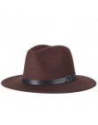 Darmowa wysyłka 2019 nowych moda mężczyzna fedoras moda damska jazzowy kapelusz lato wiosna czarny z wełny cap odkryty codzienny