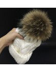 2019 czapki damskie dodaj aksamitna bluza wewnątrz czapki zimowe czapki dla kobiet 100% pompon z futra szopa kapelusz kobieta Tw