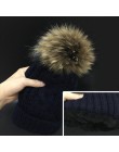 2019 czapki damskie dodaj aksamitna bluza wewnątrz czapki zimowe czapki dla kobiet 100% pompon z futra szopa kapelusz kobieta Tw