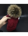 2019 czapki damskie dodaj aksamitna bluza wewnątrz czapki zimowe czapki dla kobiet 100% pompon z futra szopa kapelusz kobieta Tw