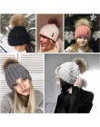 FURTALK czapka zimowa dla kobiet czapka z pomponem czapka z dzianiny prawdziwy szop futro czapka damska zimowa Skullies czapki d