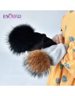 ENJOYFUR zima kobiety prawdziwe futro czapki z pomponem wełna gruba dzianina ciepłe pokryte czapka beanie lady moda bobble czapk
