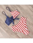 RUUHEE strój kąpielowy bikini kobiety strój kąpielowy 2019 bikini wysokie w talii Push Up węzeł z przodu strój kąpielowy kobiety