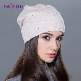 Damski czapka zimowa z dzianiny wełniane czapki moda damska skullies casual narty terenowe czapki grube ciepłe czapki dla kobiet