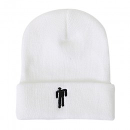 2020 Billie Eilish czapka typu beanie kobiety mężczyźni haft mały człowiek dzianiny ciepły czapka zimowa stałe Hip-hop Casual Cu