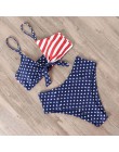 RUUHEE strój kąpielowy bikini kobiety strój kąpielowy 2019 bikini wysokie w talii Push Up węzeł z przodu strój kąpielowy kobiety