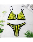 Sexy Bandeau Bikini 2020 nowy V Neck Bikini stroje kąpielowe Push Up stroje kąpielowe kobiet brazylijski Bikini Set kostiumy kąp