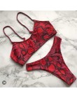 13 kolory 2020 Sexy Leopard Bikini kobiety stroje kąpielowe damski strój kąpielowy dwuczęściowy zestaw Bikini brazylijski kąpiel