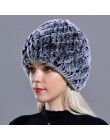 Raglaido Rabbit winter fur hat dla kobiet rosyjski prawdziwe futro czapka z dzianiny headgea ciepła czapka beanie na zimę kapelu