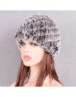 Raglaido Rabbit winter fur hat dla kobiet rosyjski prawdziwe futro czapka z dzianiny headgea ciepła czapka beanie na zimę kapelu