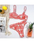 Sexy Bandeau Bikini 2020 nowy V Neck Bikini stroje kąpielowe Push Up stroje kąpielowe kobiet brazylijski Bikini Set kostiumy kąp
