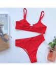 Sexy Bandeau Bikini 2020 nowy V Neck Bikini stroje kąpielowe Push Up stroje kąpielowe kobiet brazylijski Bikini Set kostiumy kąp