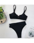 Sexy Bandeau Bikini 2020 nowy V Neck Bikini stroje kąpielowe Push Up stroje kąpielowe kobiet brazylijski Bikini Set kostiumy kąp