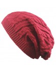 2019 zima kobiety dzianiny kapelusz Twist projekt czapka damska jesień ciepły czapka z czaszkami Bonnet Femme Gorros Mujer Invie
