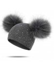 Evrfelan Pompom dziecięca czapka zimowa dla dziewczynek chłopcy dzianinowa ciepła czapeczka kapelusz dorywczo czapki czapka zimo