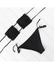 OMKAGI Bandeau Bikini 2020 strój kąpielowy kobiety stroje kąpielowe Biquinis Sexy Push Up pływanie strój kąpielowy kostiumy kąpi