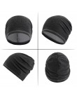 Zimna pogoda ciepłe czapki zimowe polarowe termiczne Slouchy Turban Skullies Cap Stretch moda Snowboard Hip Hop mężczyźni kobiet