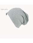 TRUENJOY lato kobiety mężczyźni czapka beanie Solid Color Hip-hop Snap Skullies cienka miękka czapka beanie Cap Bonnet Gorro 23 
