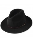 FURTALK kapelusz Fedora dla kobiet mężczyzn 100% włóczka australijska czuł szeroki kapelusz Vintage Jazz kapelusz Fedora para cz
