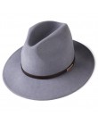 FURTALK kapelusz Fedora dla kobiet mężczyzn 100% włóczka australijska czuł szeroki kapelusz Vintage Jazz kapelusz Fedora para cz