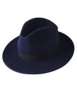 FURTALK kapelusz Fedora dla kobiet mężczyzn 100% włóczka australijska czuł szeroki kapelusz Vintage Jazz kapelusz Fedora para cz