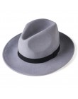 FURTALK kapelusz Fedora dla kobiet mężczyzn 100% włóczka australijska czuł szeroki kapelusz Vintage Jazz kapelusz Fedora para cz
