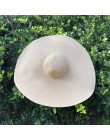 25CM szerokie rondo ponadgabarytowe kapelusze plażowe dla kobiet duży słomkowy kapelusz UV składany parasol przeciwsłoneczny kap
