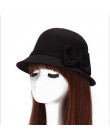 2017 wiosna moda w stylu Vintage kobiety panie wełniany kapelusz Fedora wiadro Dome Bell Bow kapelusze filcowe kobiety czapka ka